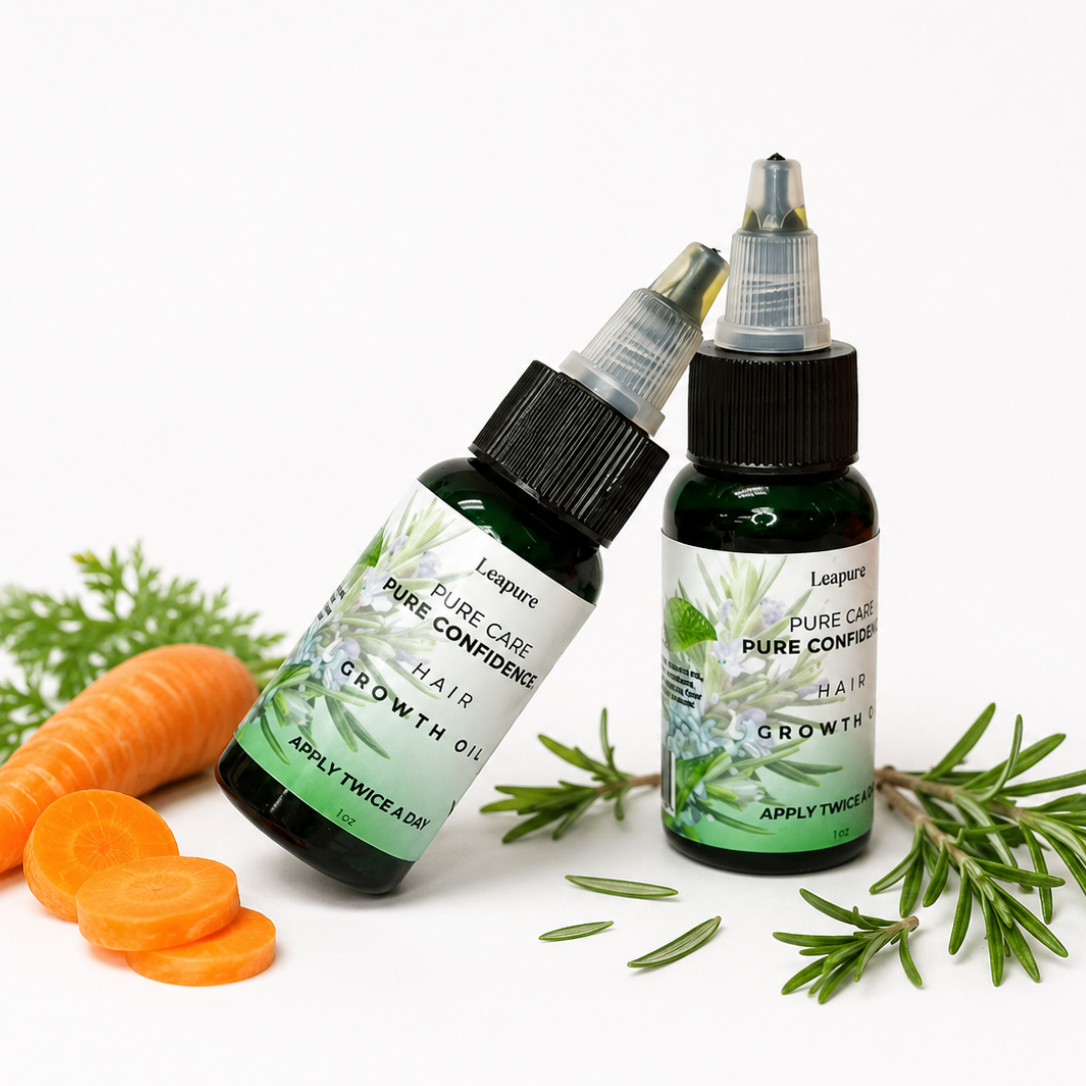 Leapure Hair Growth Oil | 100% Natural Formula for Longer, Stronger & Healthier Hair
