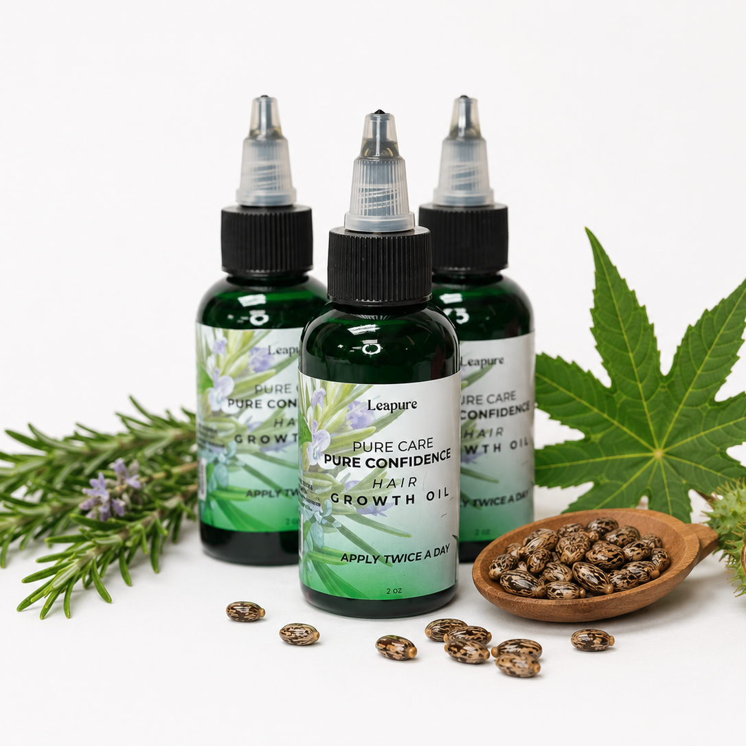 Leapure Hair Growth Oil | 100% Natural Formula for Longer, Stronger & Healthier Hair